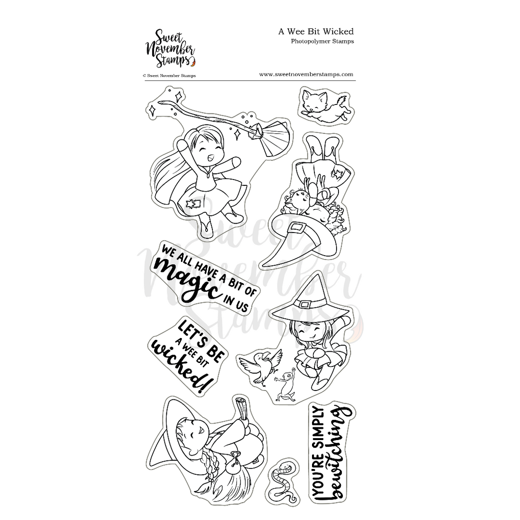 Clear Stamp Set - A Wee Bit Wicked