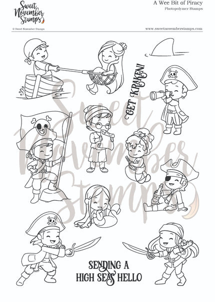 Clear Stamp Set - A Wee Bit of Piracy