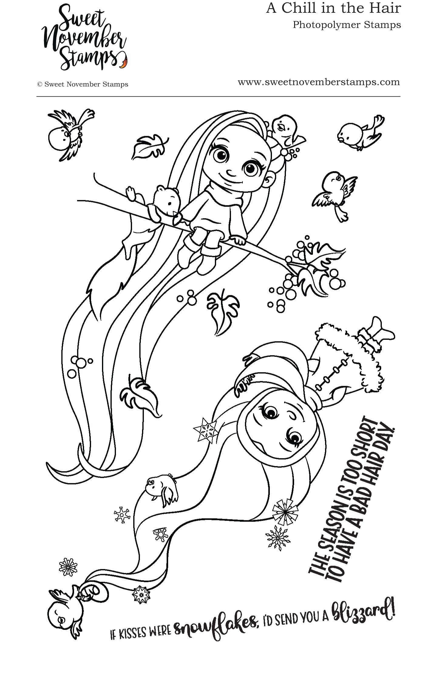 Clear Stamp Set - A Chill in the Hair