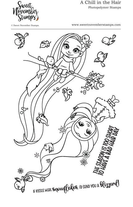 Clear Stamp Set - A Chill in the Hair