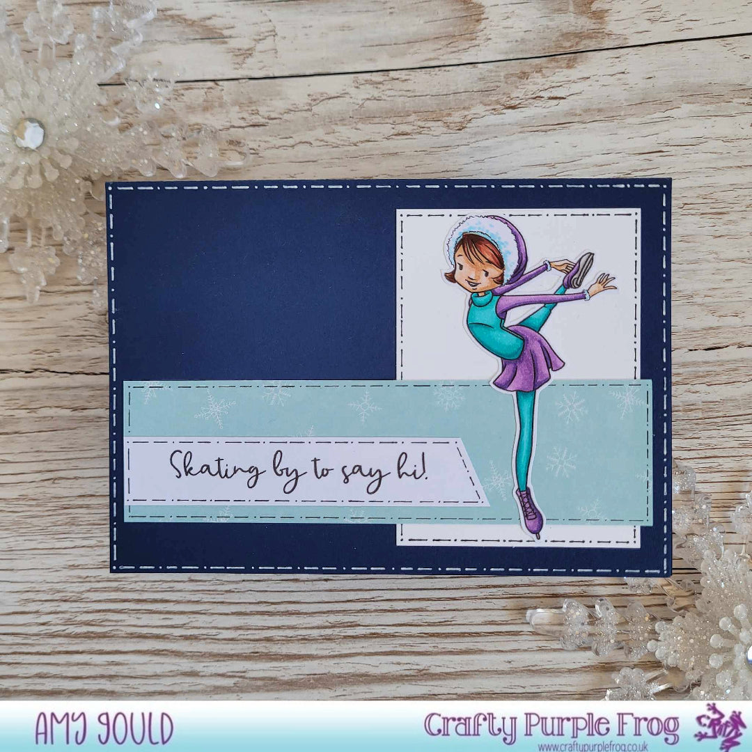 Clear Stamp Set - Skating By