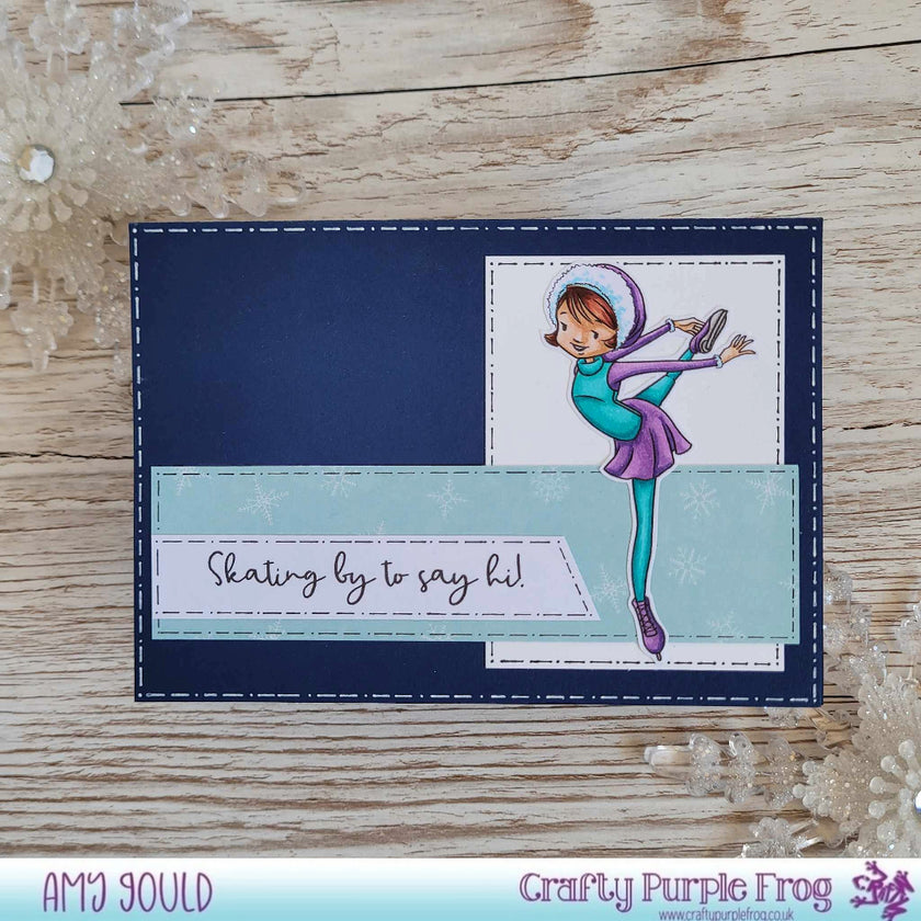 Clear Stamp Set - Skating By