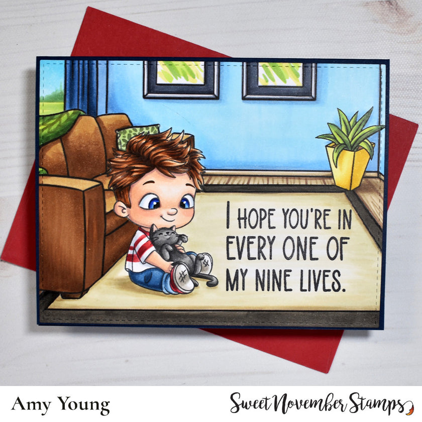 Clear Stamp Set - Kitty Cuddles - Sully