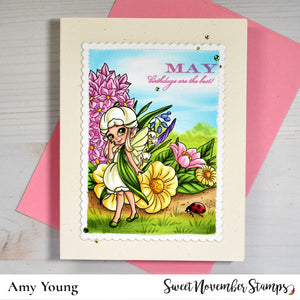 Clear Stamp Set - May Lily of the Valley Fairy