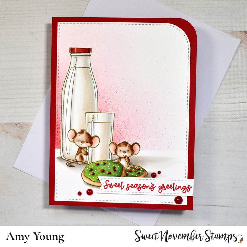 Clear Stamp Set - Milk and Cookies