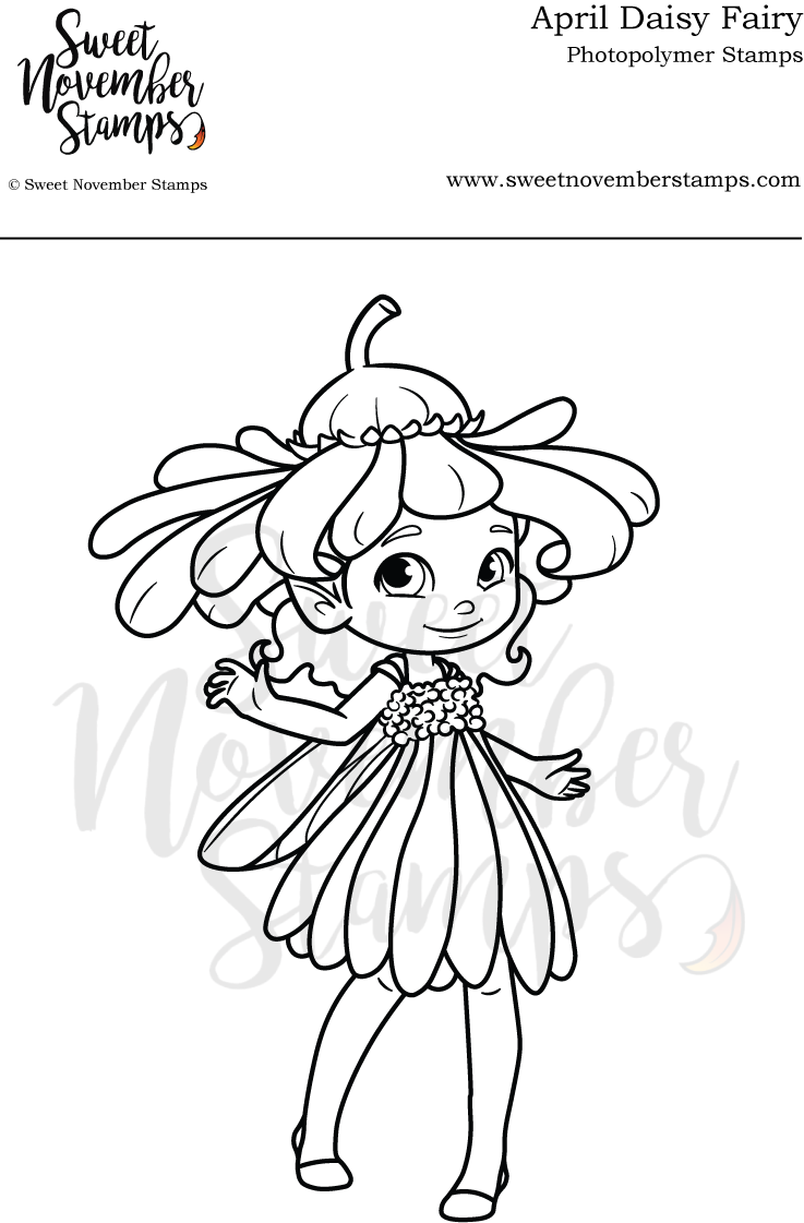Clear Stamp Set - April Daisy Fairy