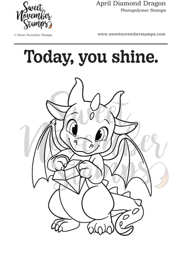 Clear Stamp Set - April Diamond Dragon