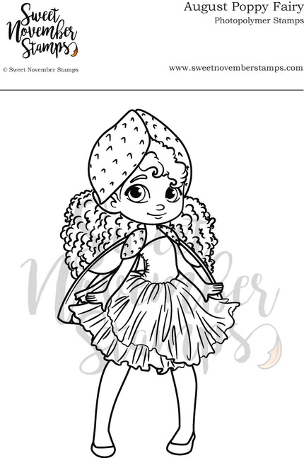 Clear Stamp Set - August Poppy Fairy