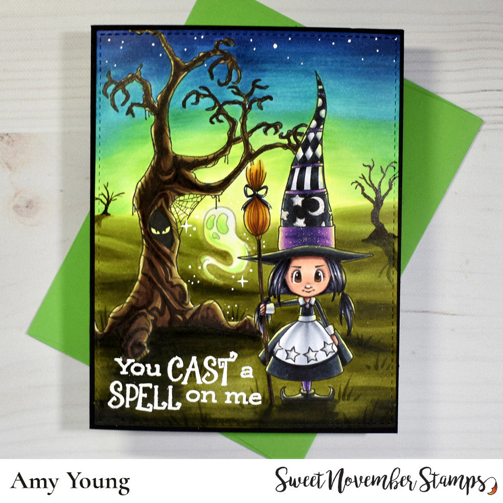 Clear Stamp Set - Background Builder: Spooky Tree