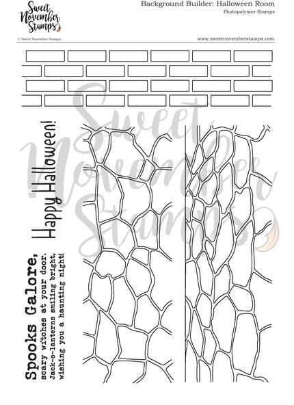 Clear Stamp Set - Background Builder: Halloween Room