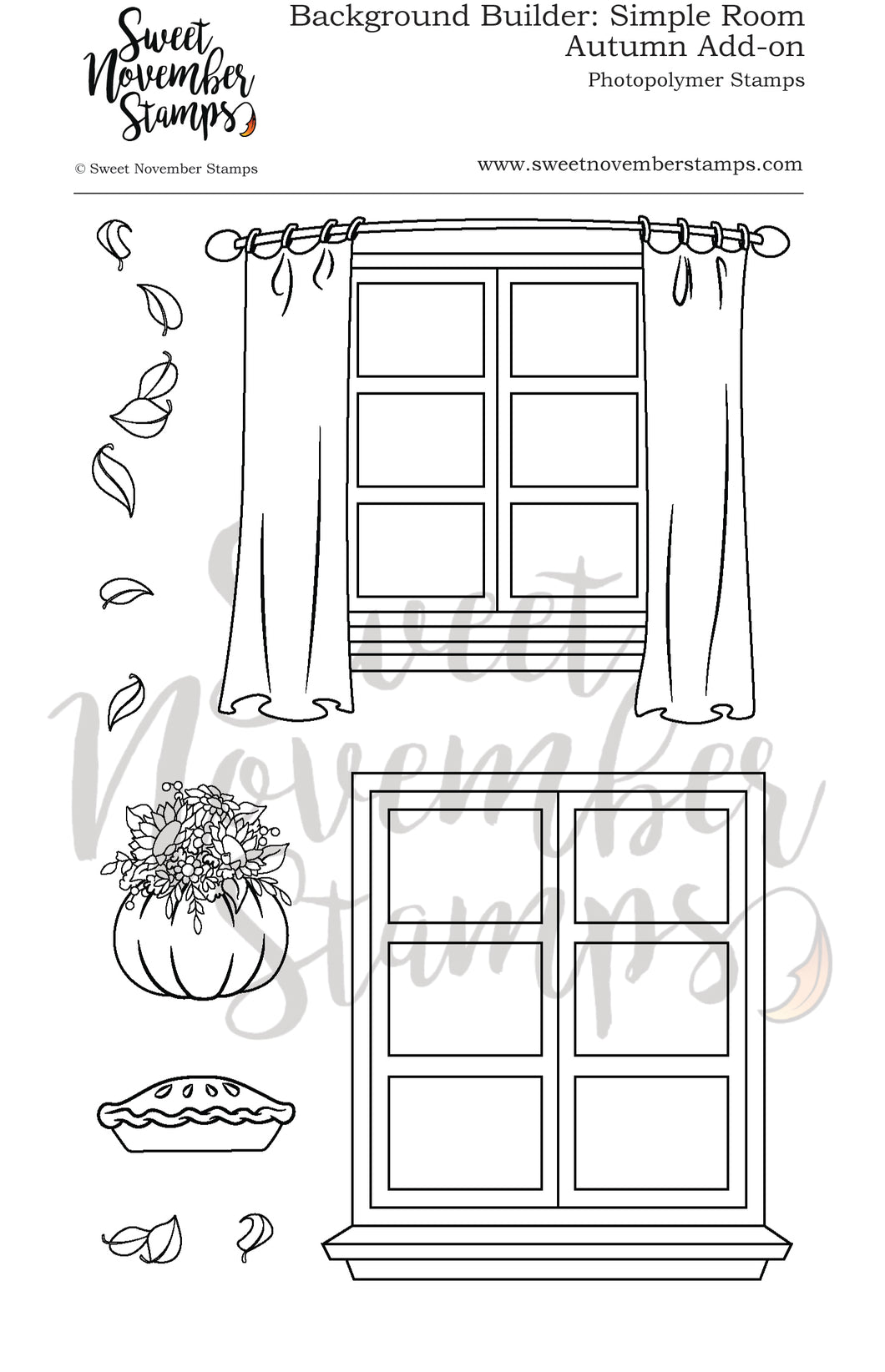 Clear Stamp Set - Simple Room: Autumn Add-on