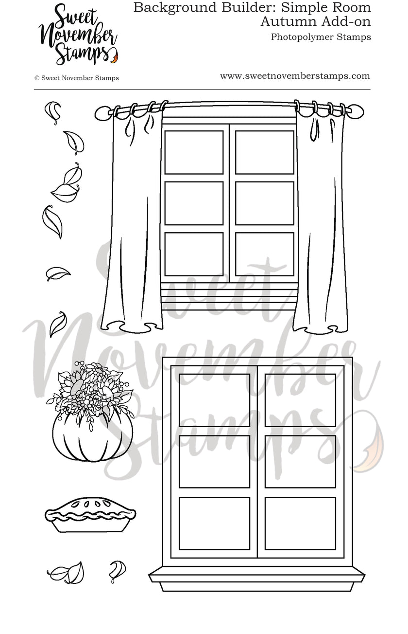 Clear Stamp Set - Simple Room: Autumn Add-on