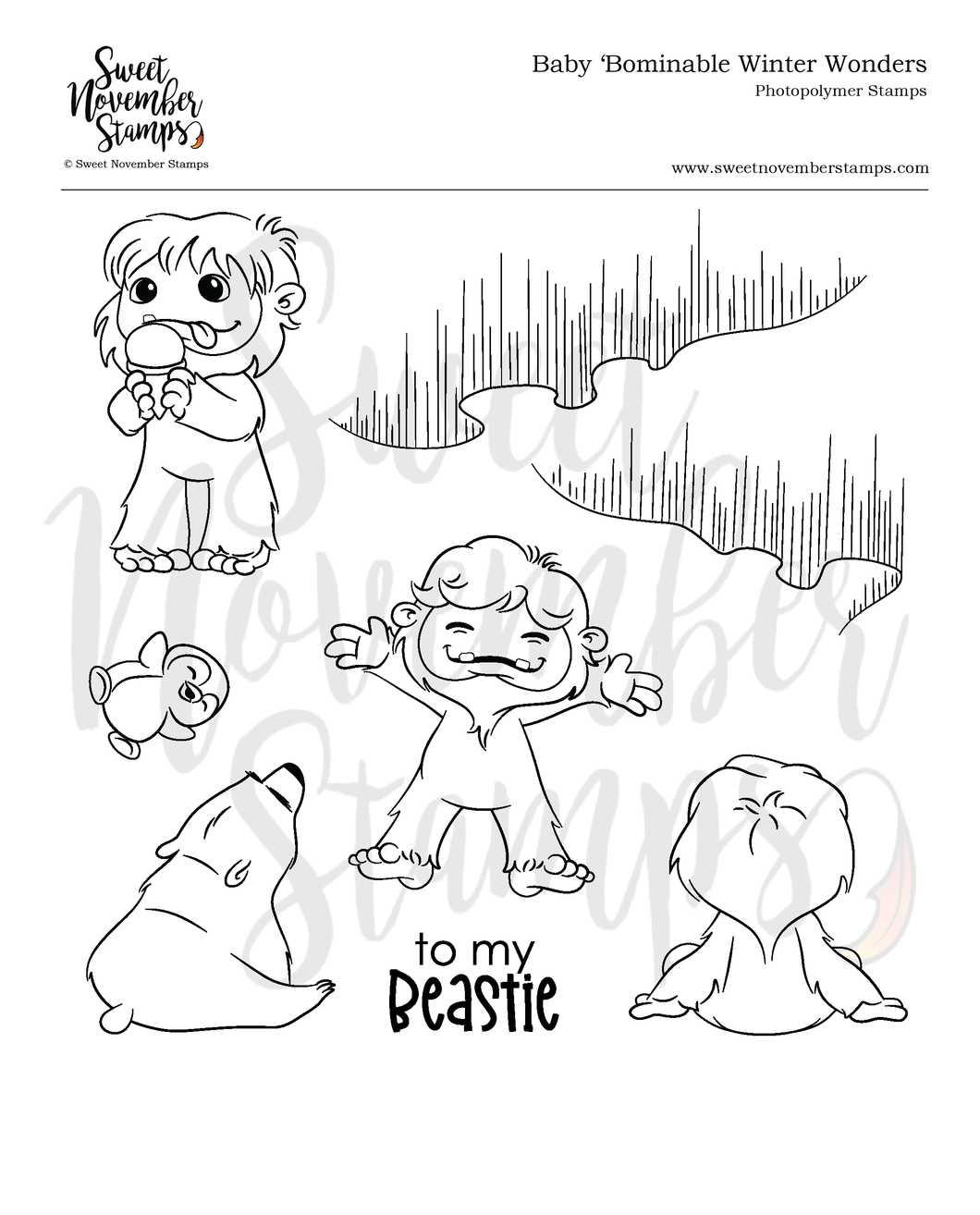 Clear Stamp Set - Baby 'Bominable Winter Wonders