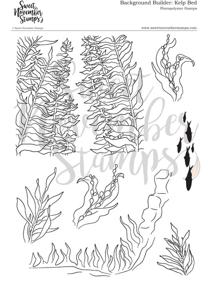Clear Stamp Set - Background Builder: Kelp Bed