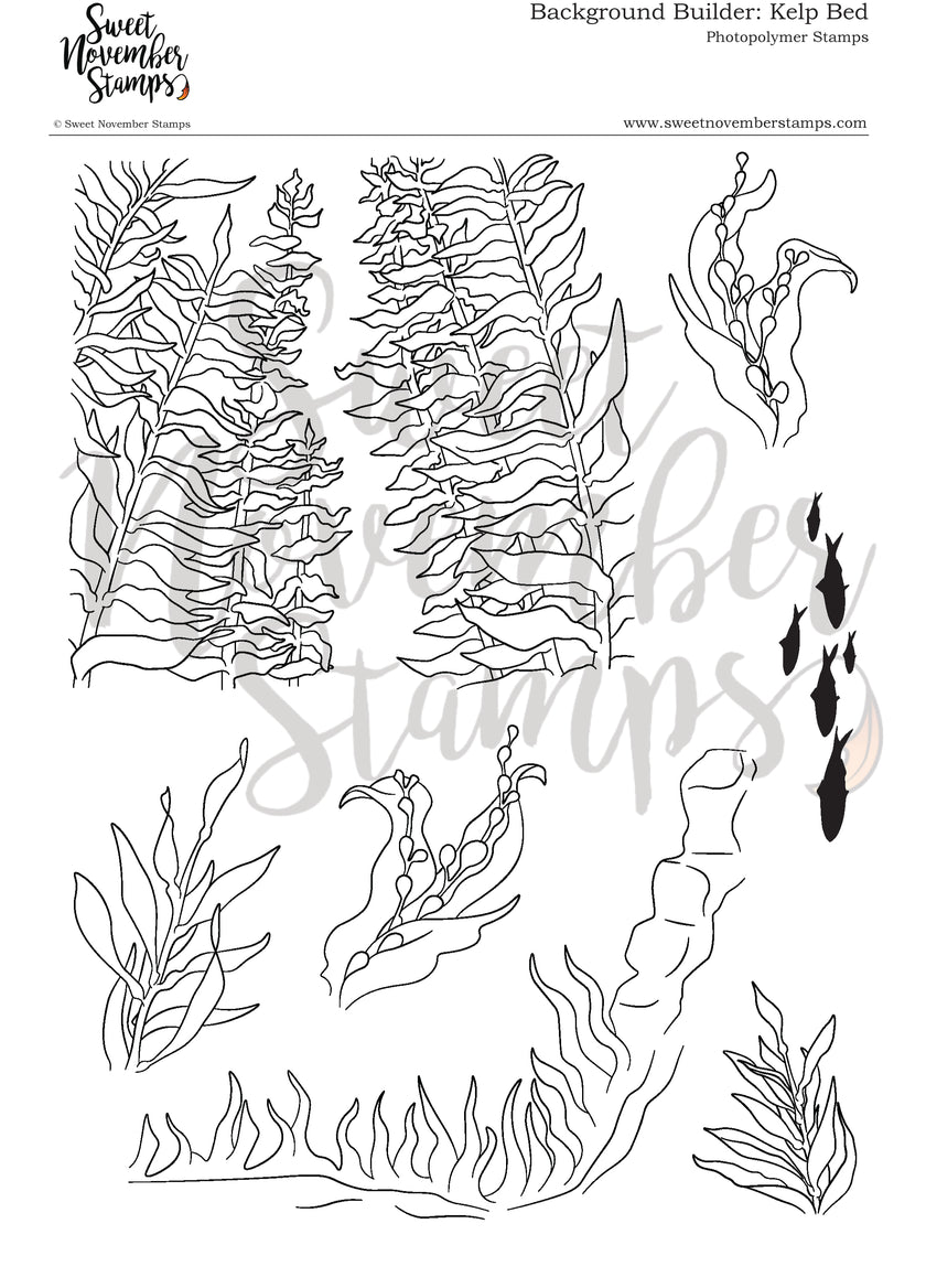 Clear Stamp Set - Background Builder: Kelp Bed