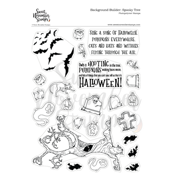Clear Stamp Set - Background Builder: Spooky Tree