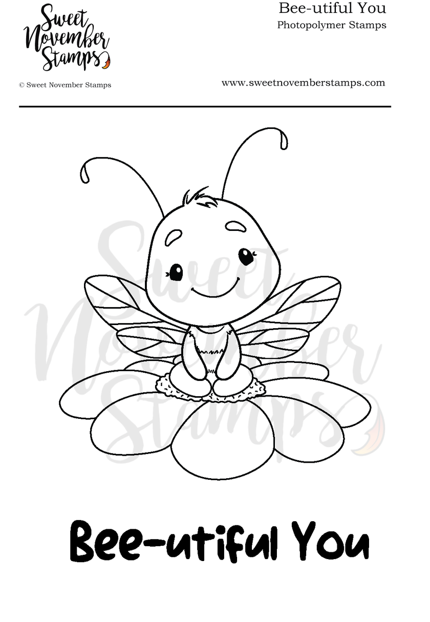 Clear Stamp Set - Bee-utiful You
