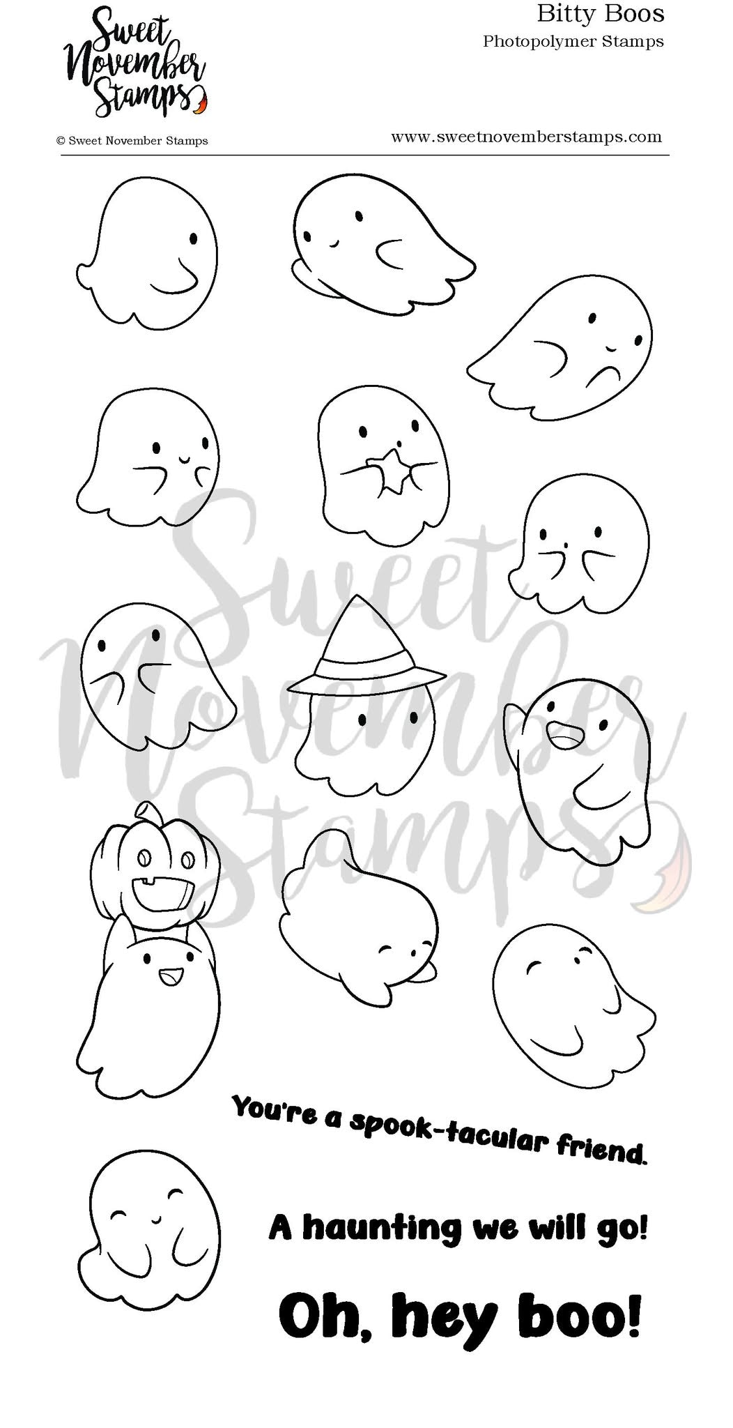 Clear Stamp Set - Bitty Boos