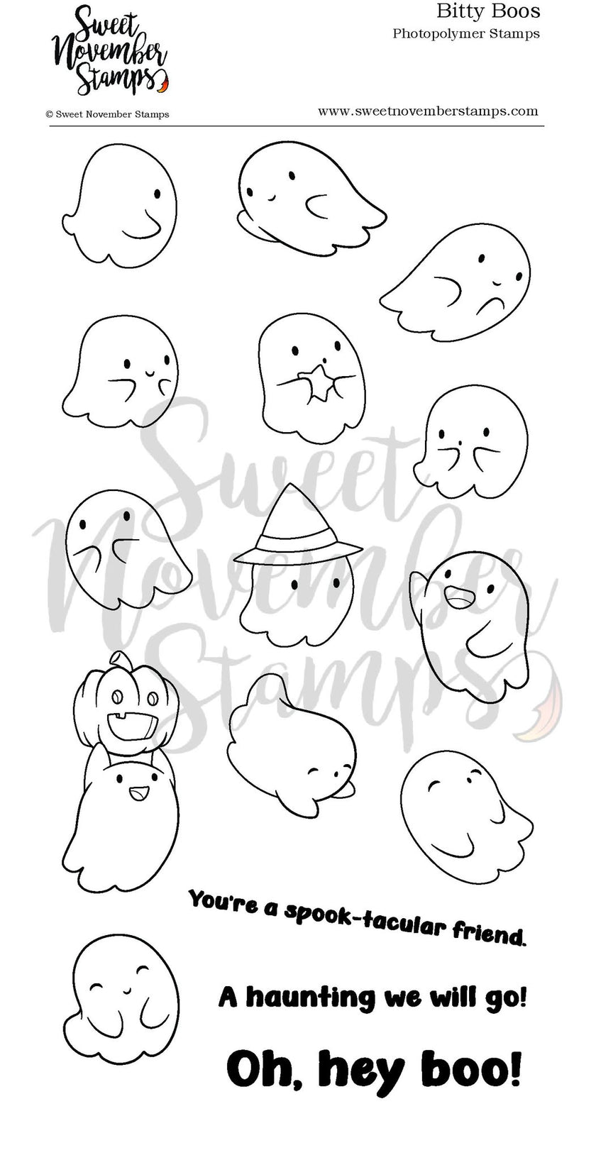 Clear Stamp Set - Bitty Boos