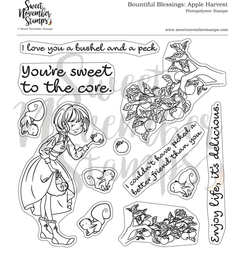 Clear Stamp Set - Bountiful Blessings: Apple Harvest