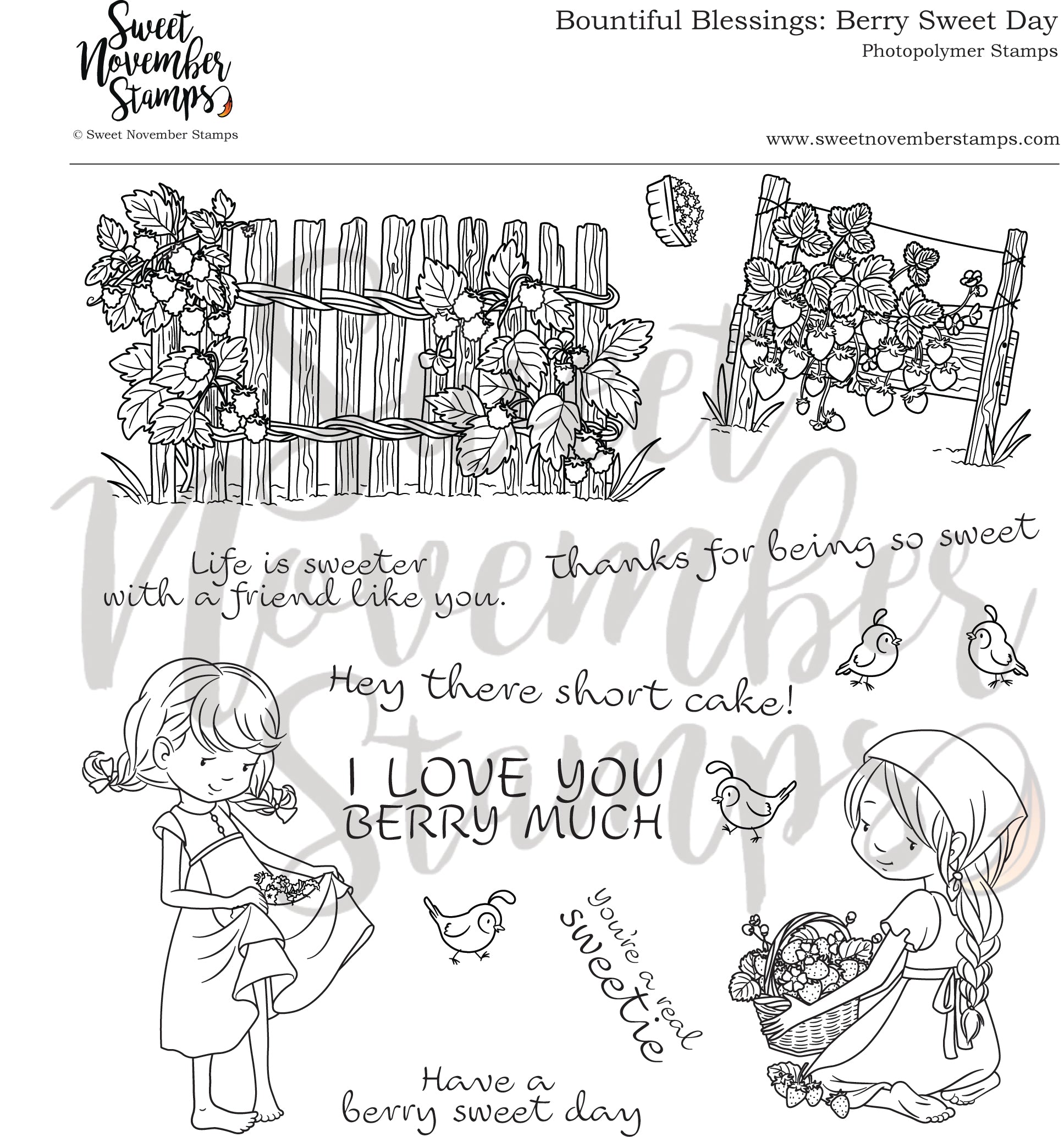 Clear Stamp Set - Bountiful Blessings: Berry Sweet Day