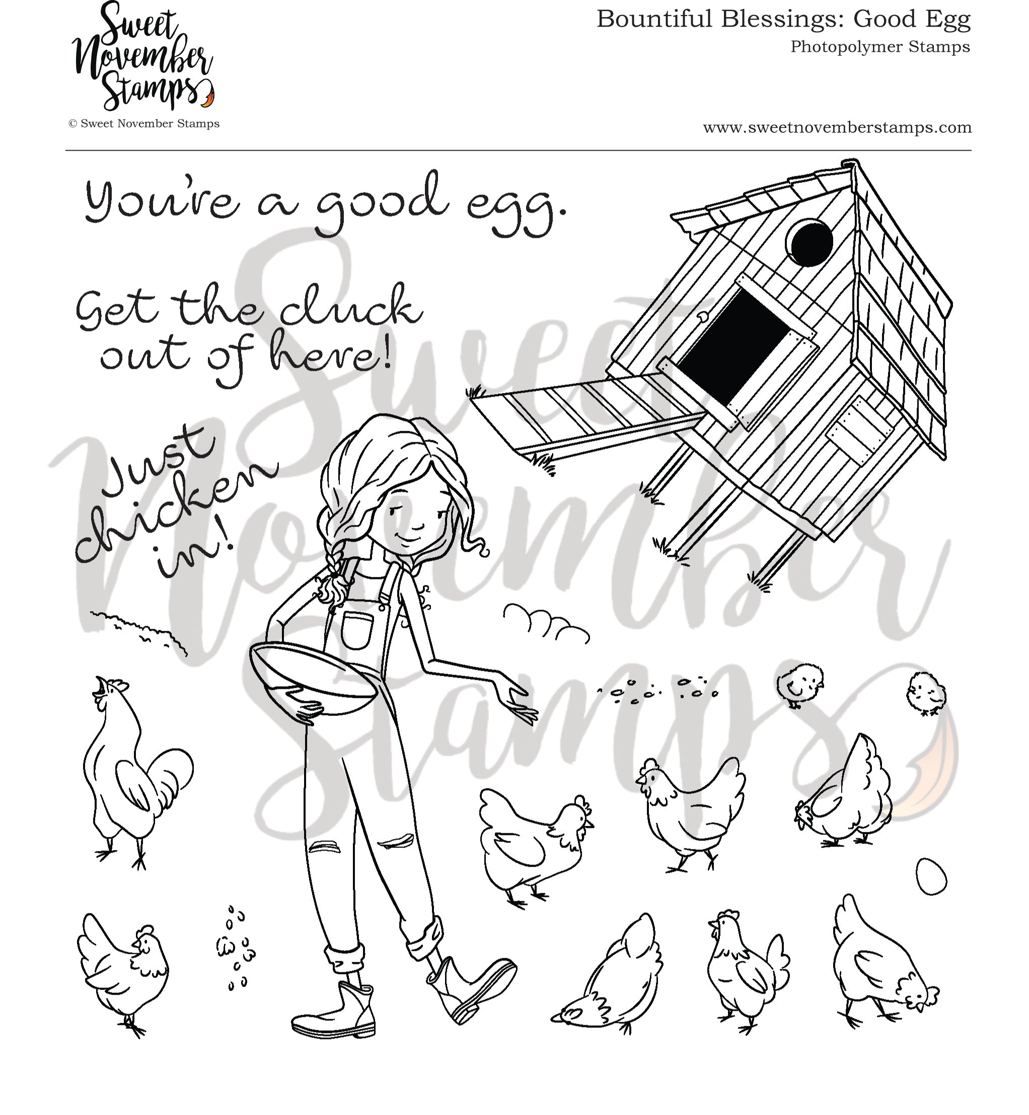 Clear Stamp Set - Bountiful Blessings: Good Egg