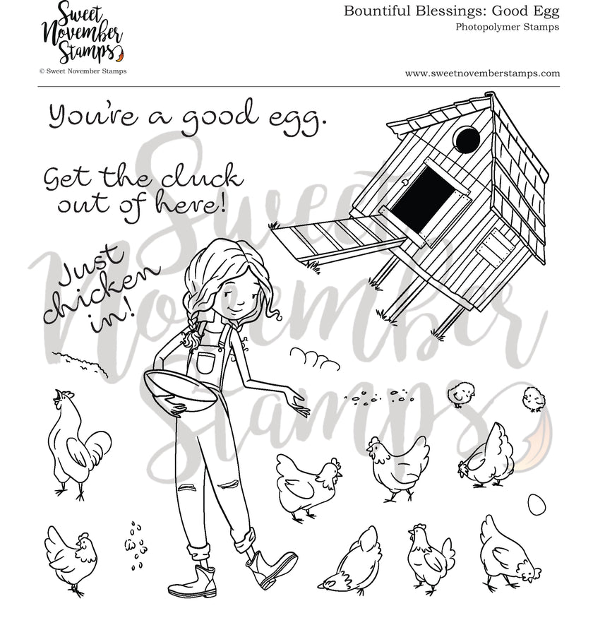 Clear Stamp Set - Bountiful Blessings: Good Egg