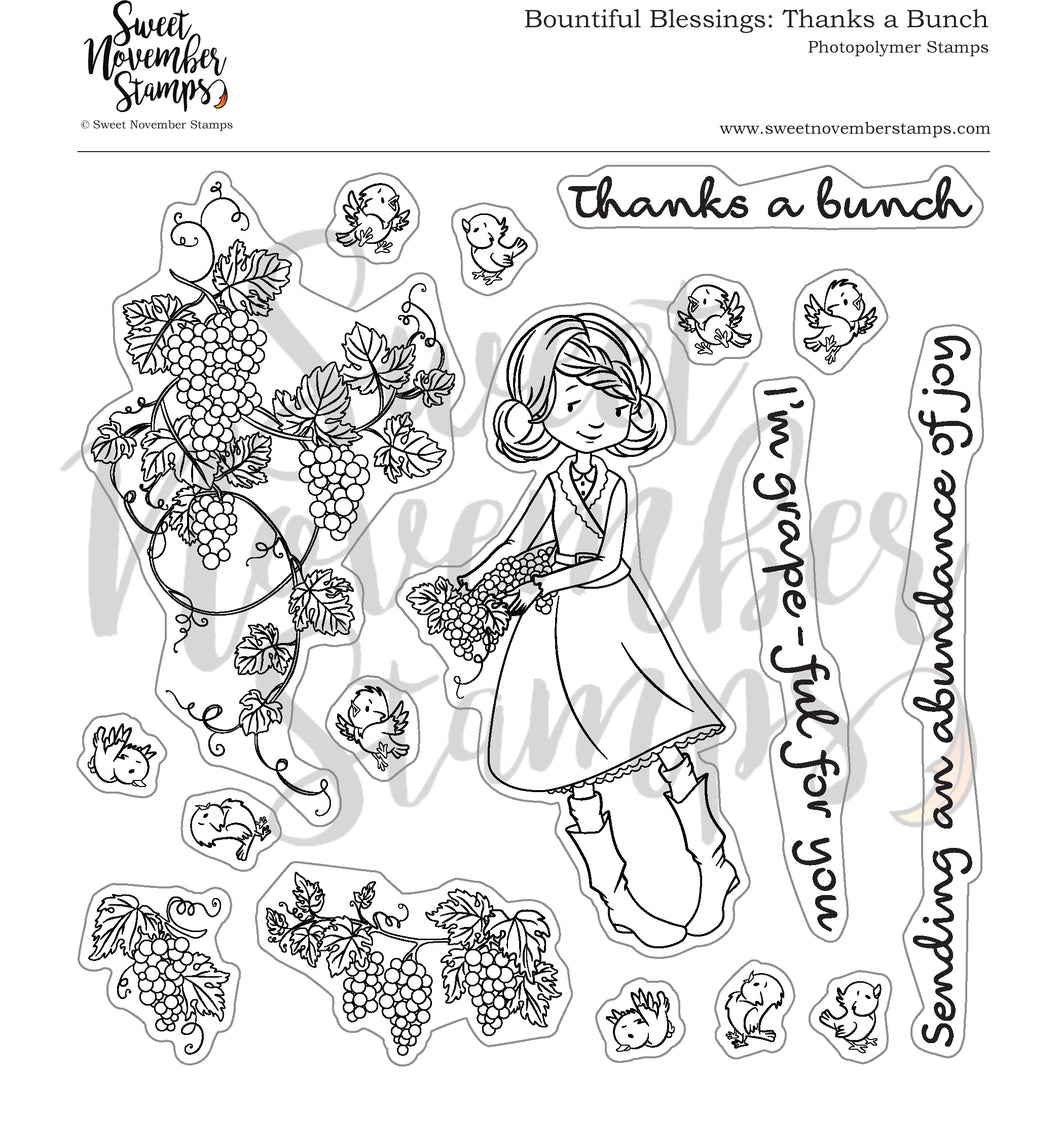 Clear Stamp Set - Bountiful Blessings: Thanks a Bunch
