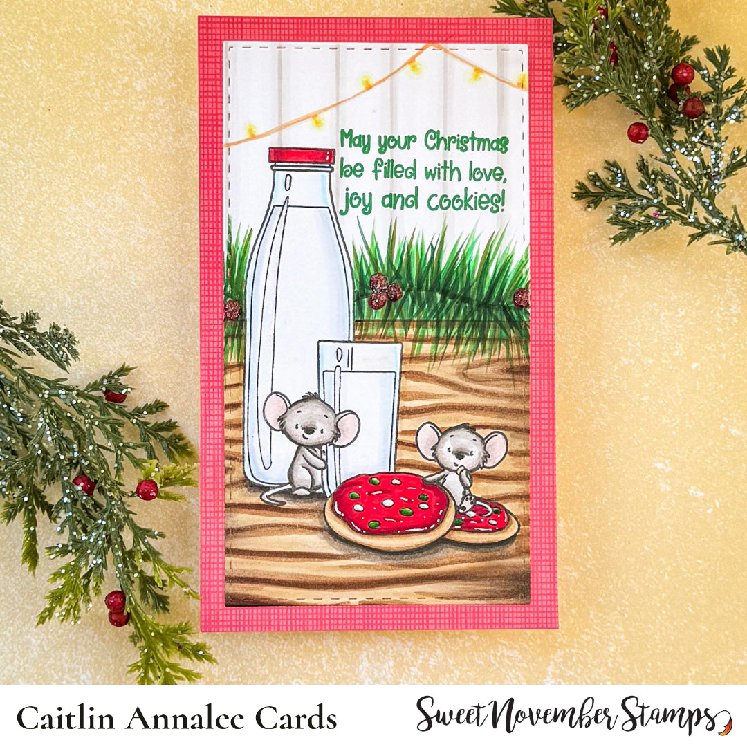 Clear Stamp Set - Milk and Cookies