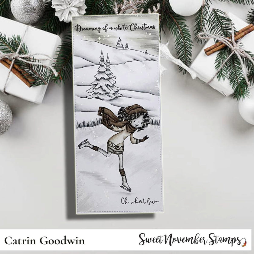 Clear Stamp Set - Skating By