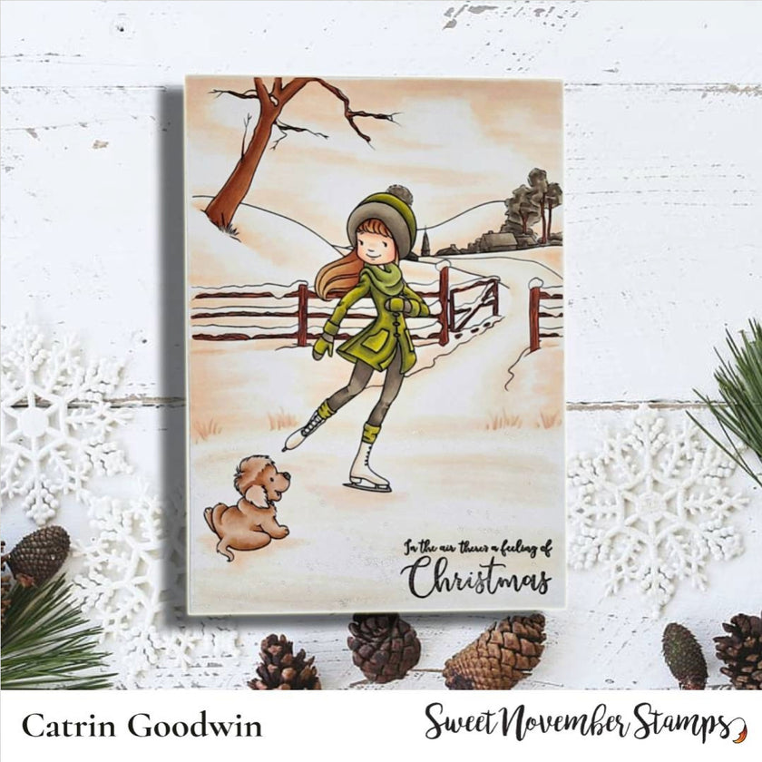 Clear Stamp Set - Skating By