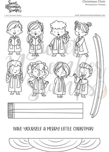 Clear Stamp Set - Christmas Choir