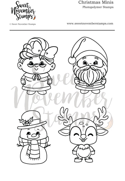 Clear Stamp Set - Christmas Minis