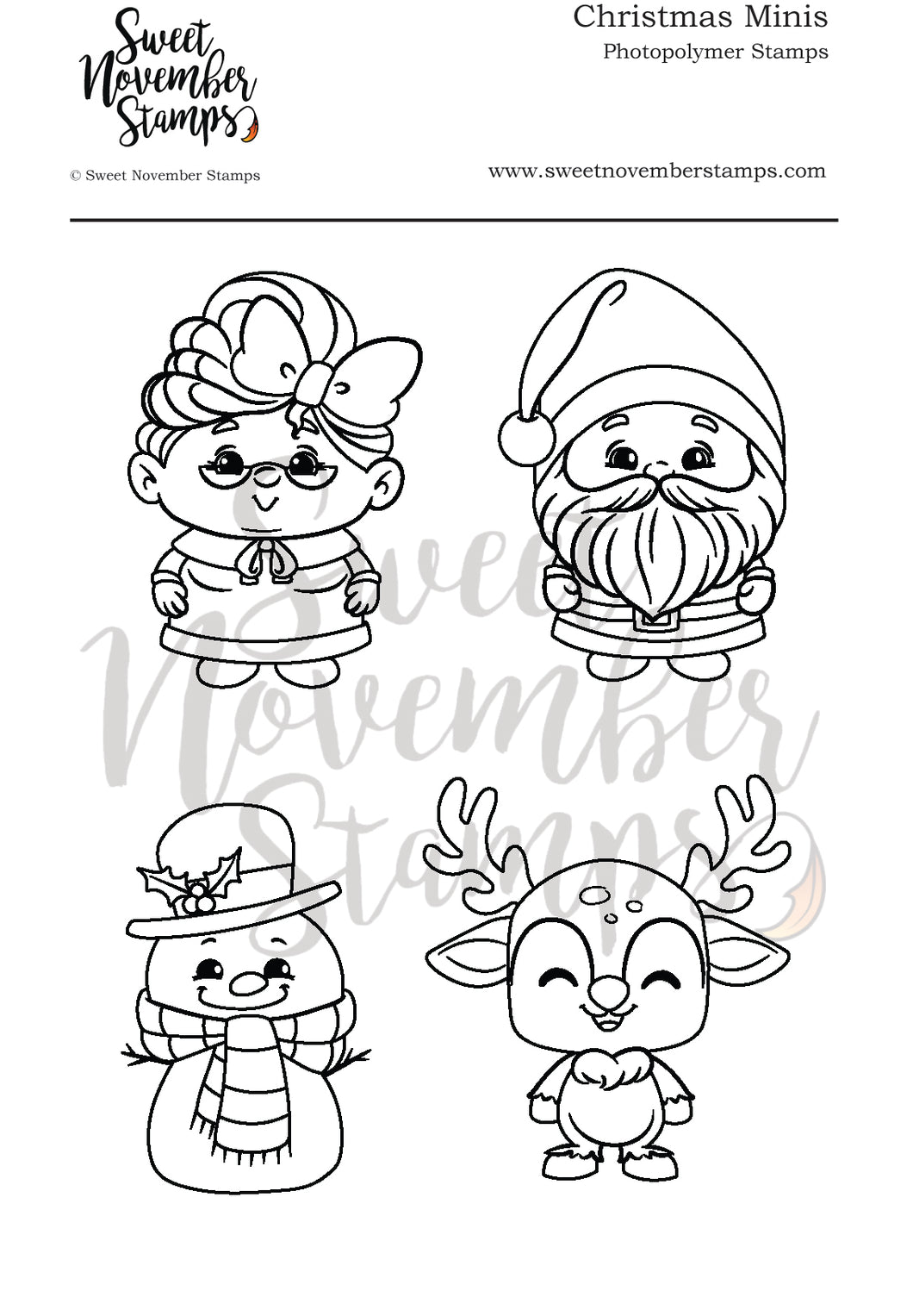 Clear Stamp Set - Christmas Minis