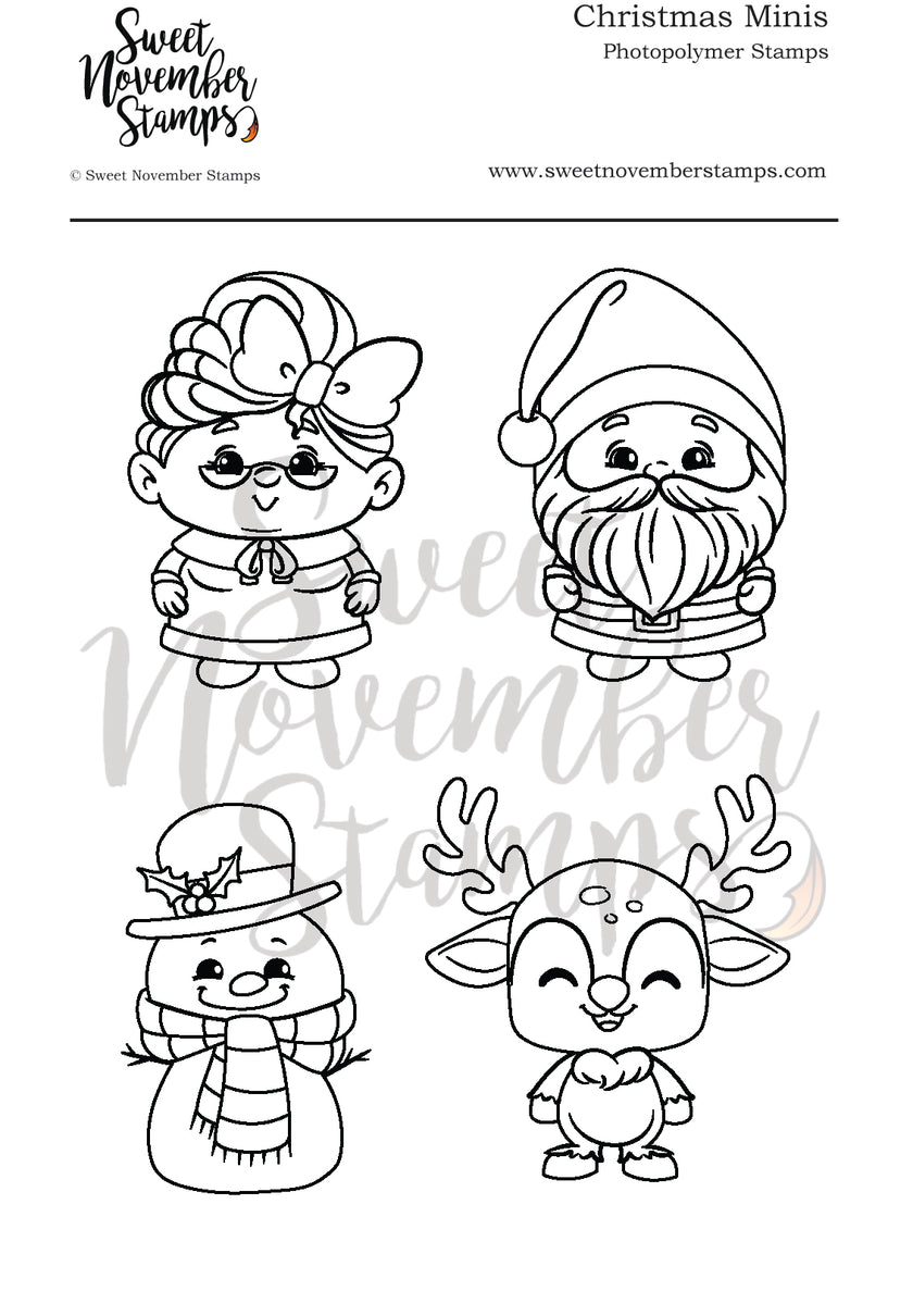 Clear Stamp Set - Christmas Minis