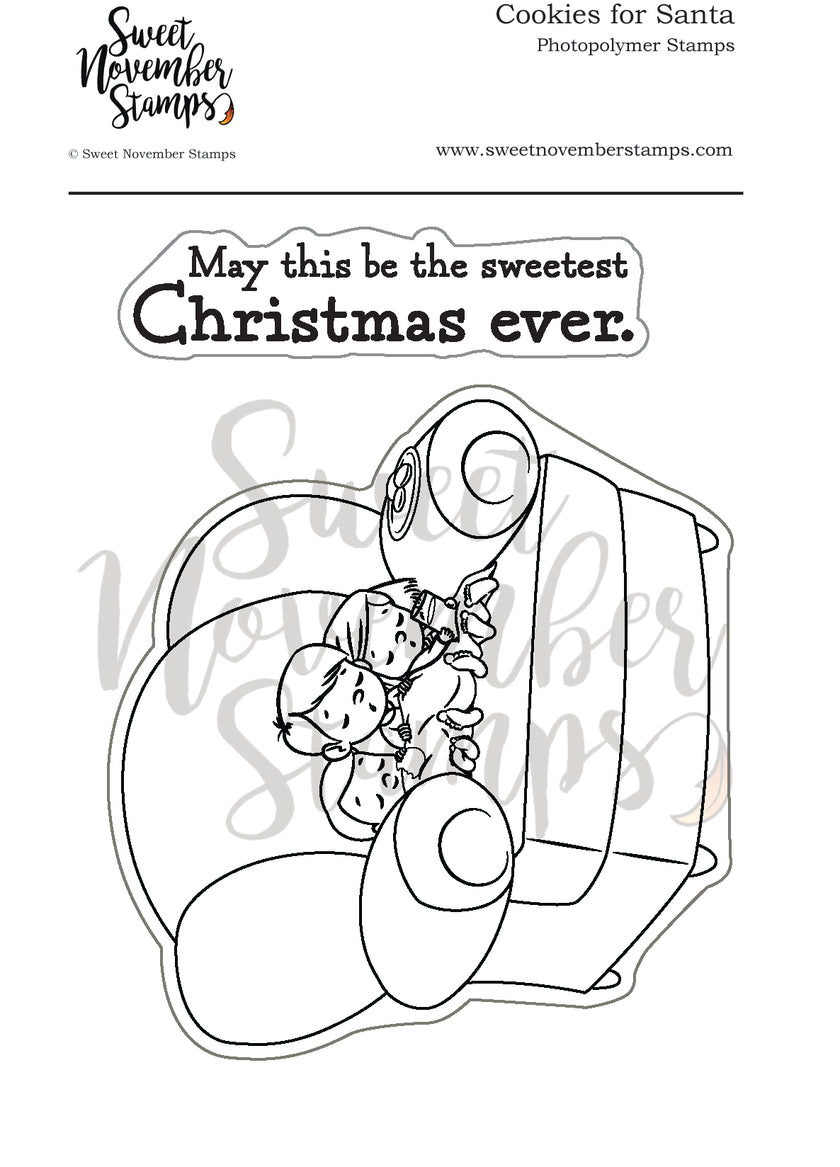 Clear Stamp Set - Cookies for Santa
