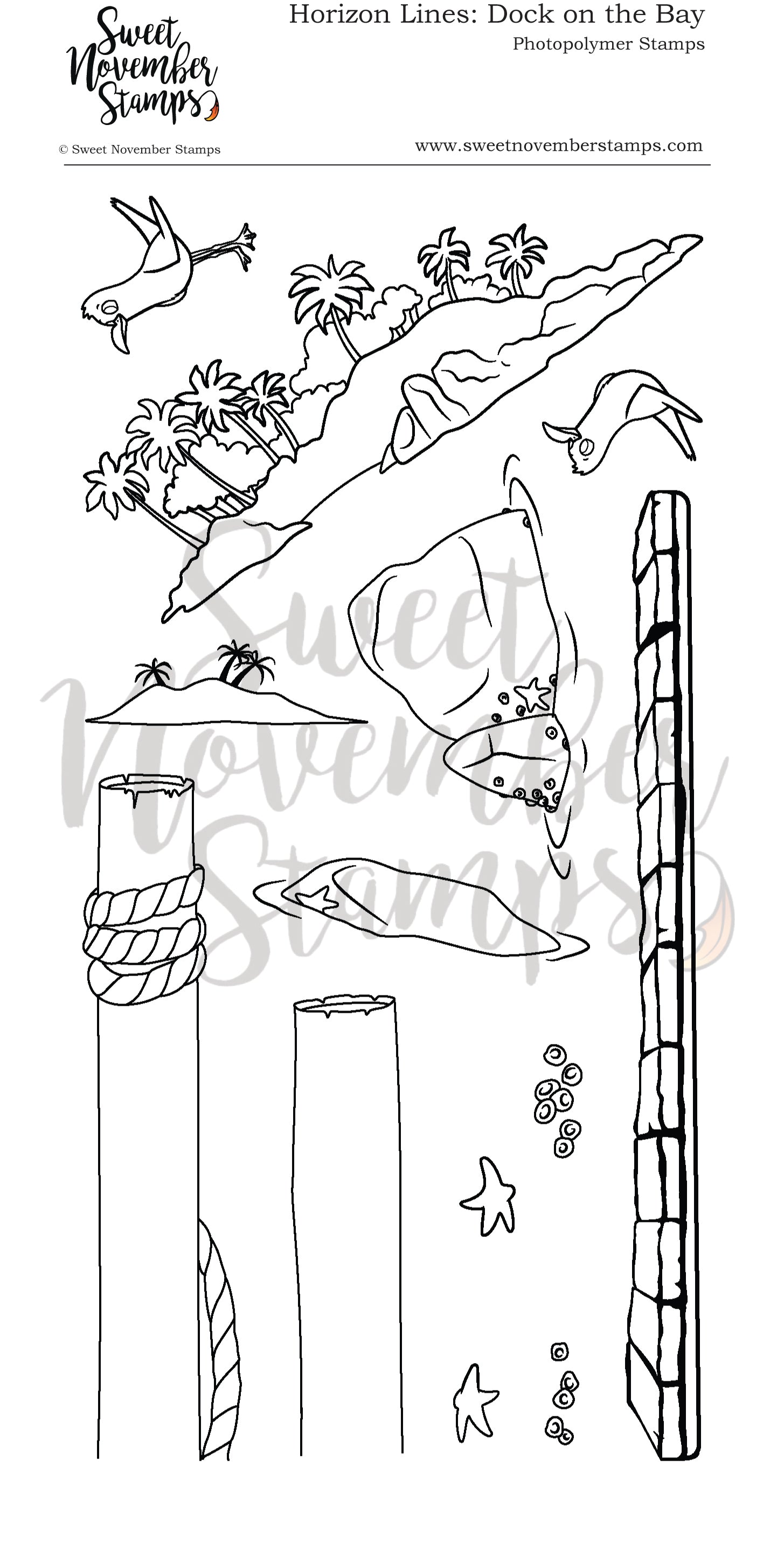 Clear Stamp Set - Dock on the Bay