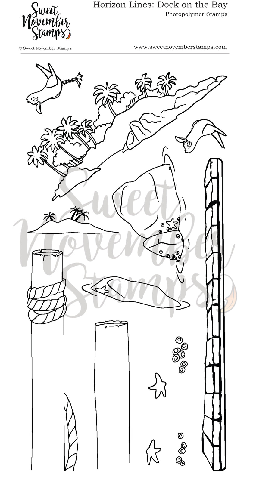 Clear Stamp Set - Dock on the Bay