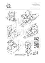 Load image into Gallery viewer, Clear Stamp Set - Downhill Dashers
