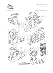 Clear Stamp Set - Downhill Dashers