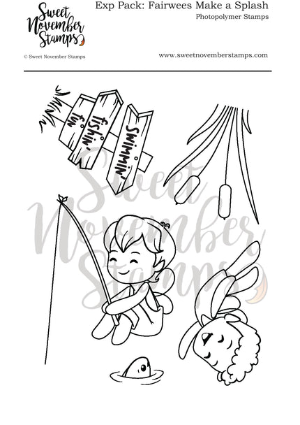 Clear Stamp Set - Expansion Pack: Fairwees Make a Splash