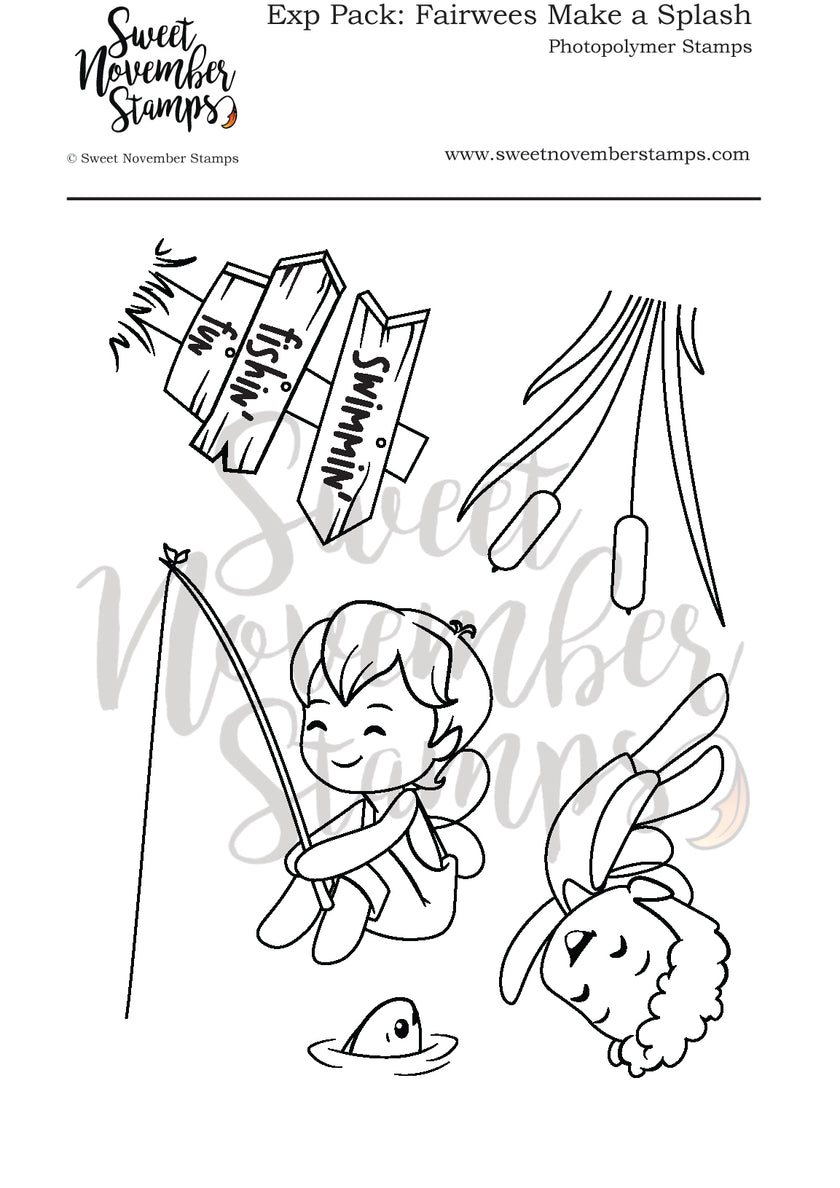 Clear Stamp Set - Expansion Pack: Fairwees Make a Splash