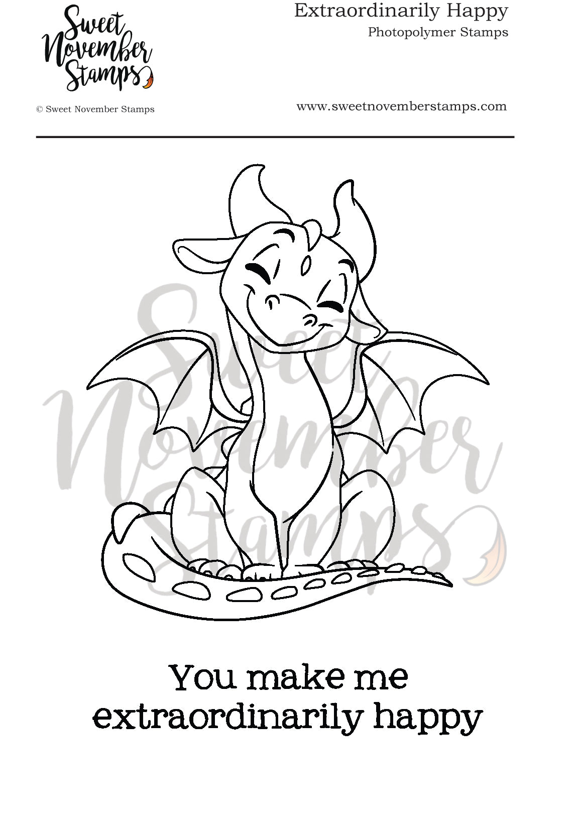 Clear Stamp Set - Extraordinarily Happy