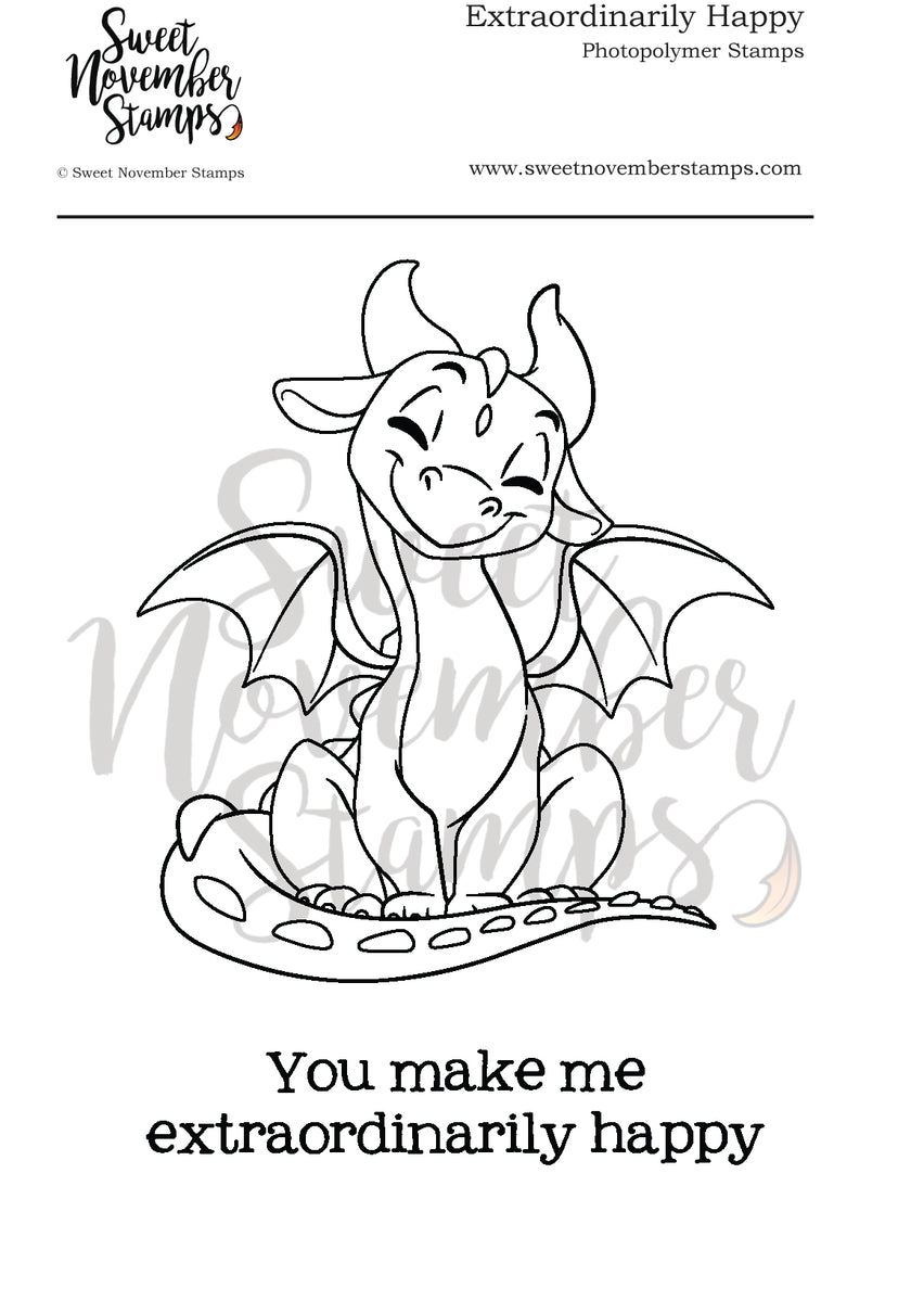 Clear Stamp Set - Extraordinarily Happy