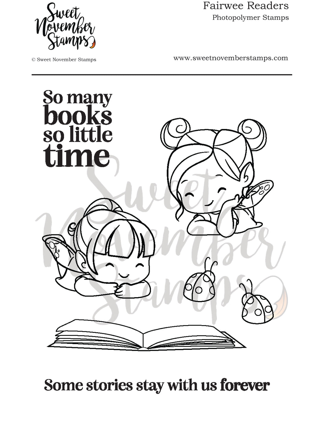 Clear Stamp Set - Fairwee Readers