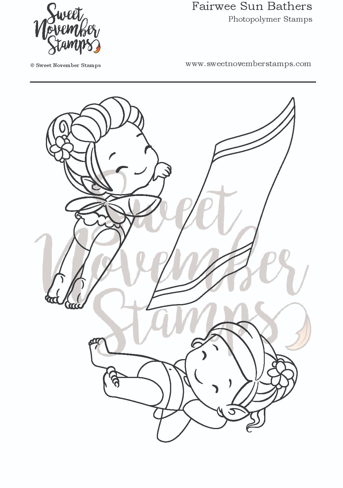 Clear Stamp Set - Fairwee Sun Bathers