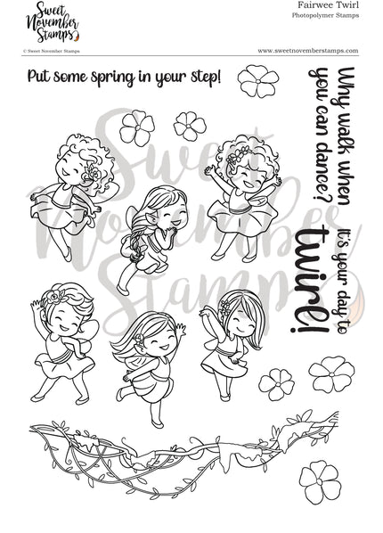 Clear Stamp Set - Fairwee Twirl