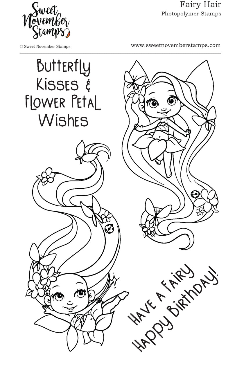 Clear Stamp Set - Fairy Hair
