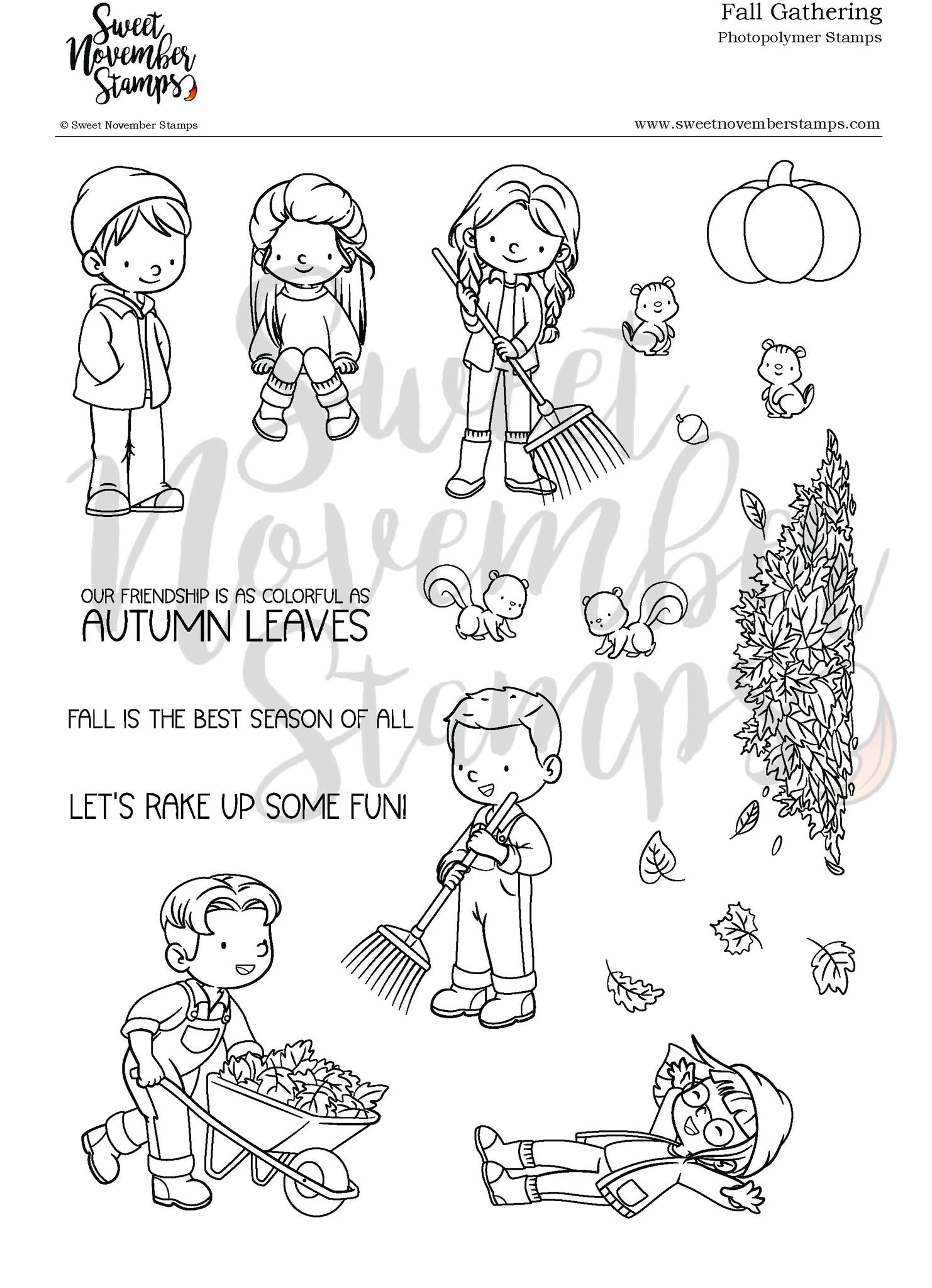 Clear Stamp Set - Fall Gathering