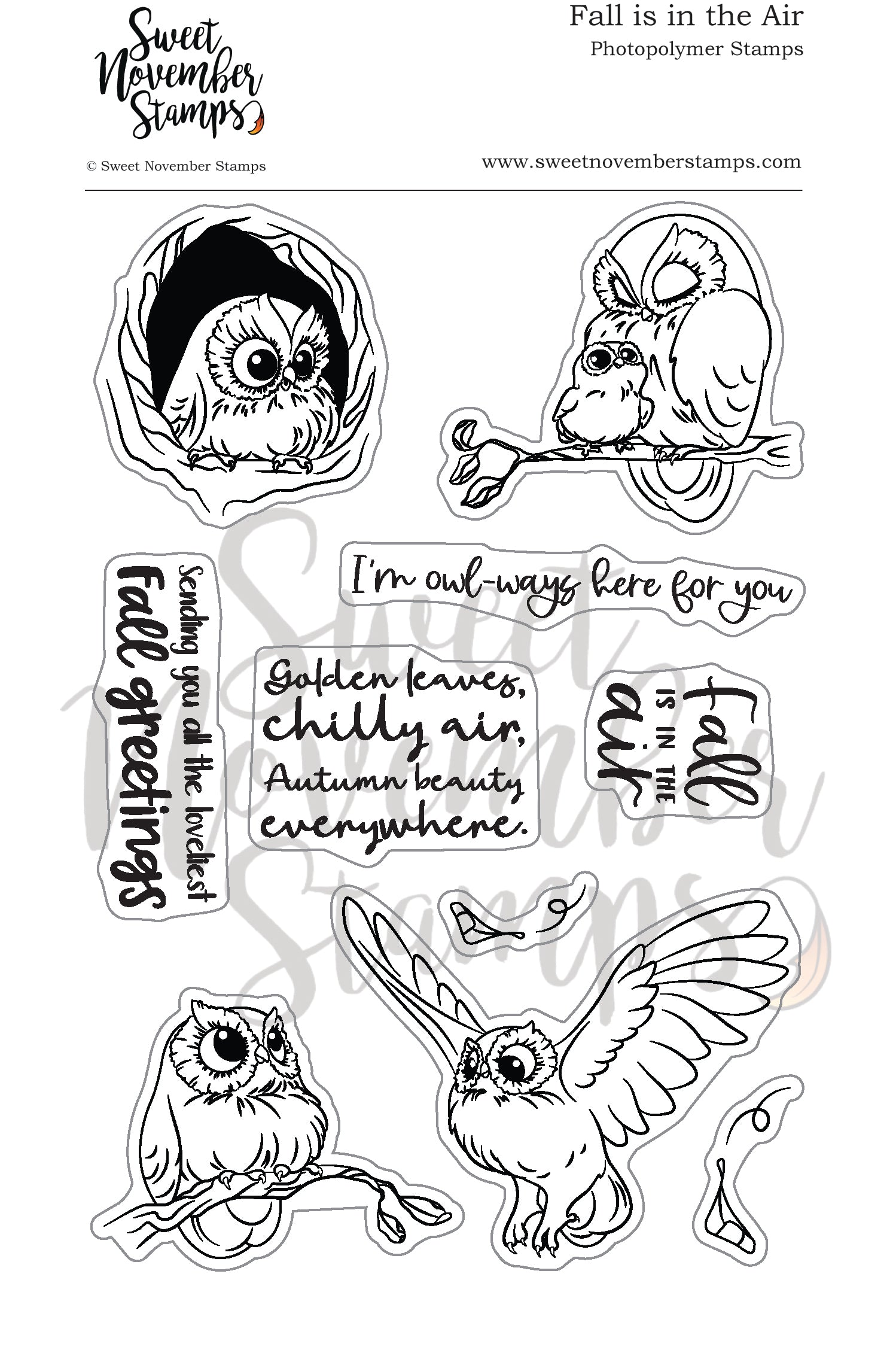 Clear Stamp Set - Fall is in the Air